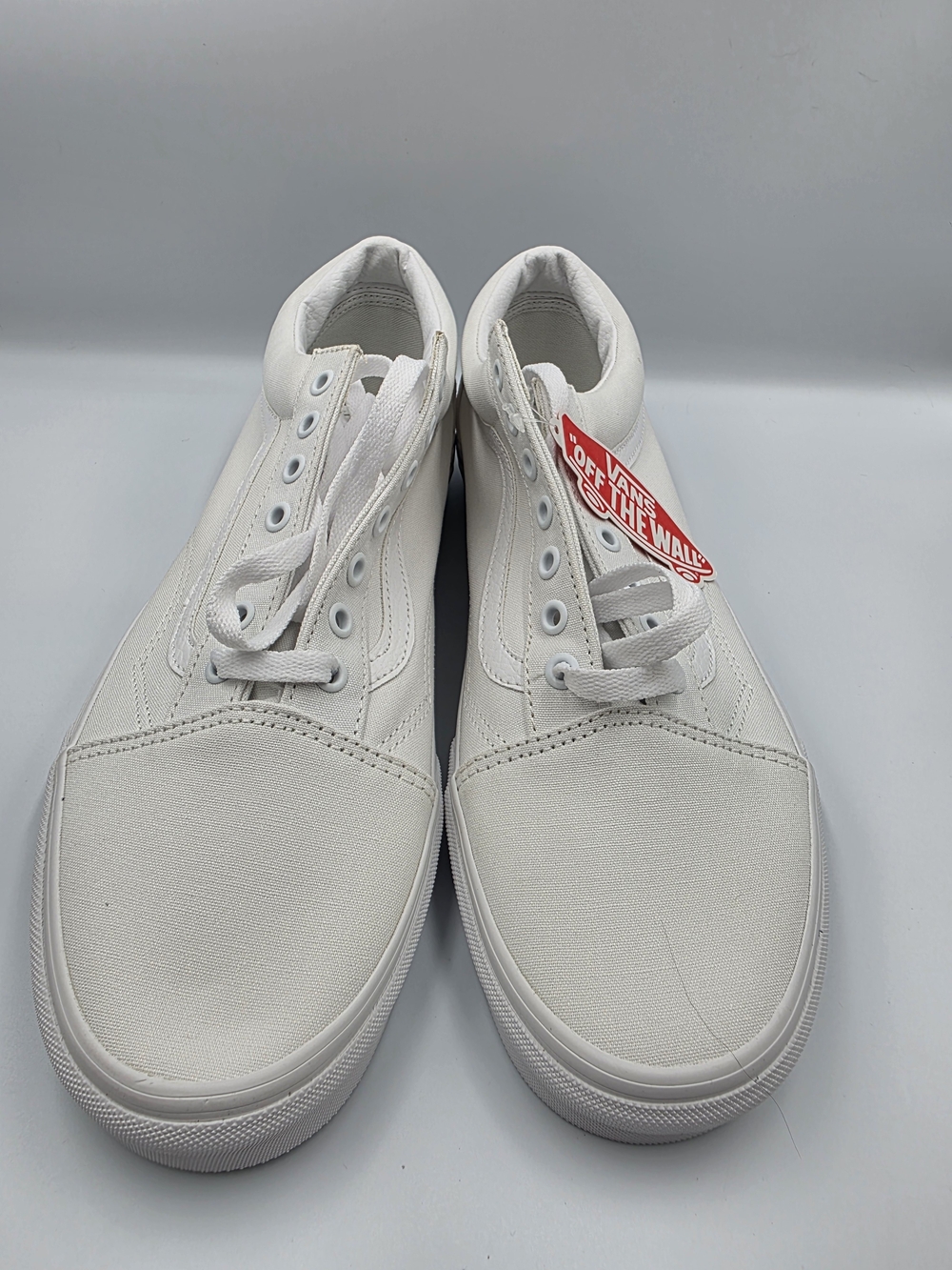 Vans White Low-Top Canvas Sneakers